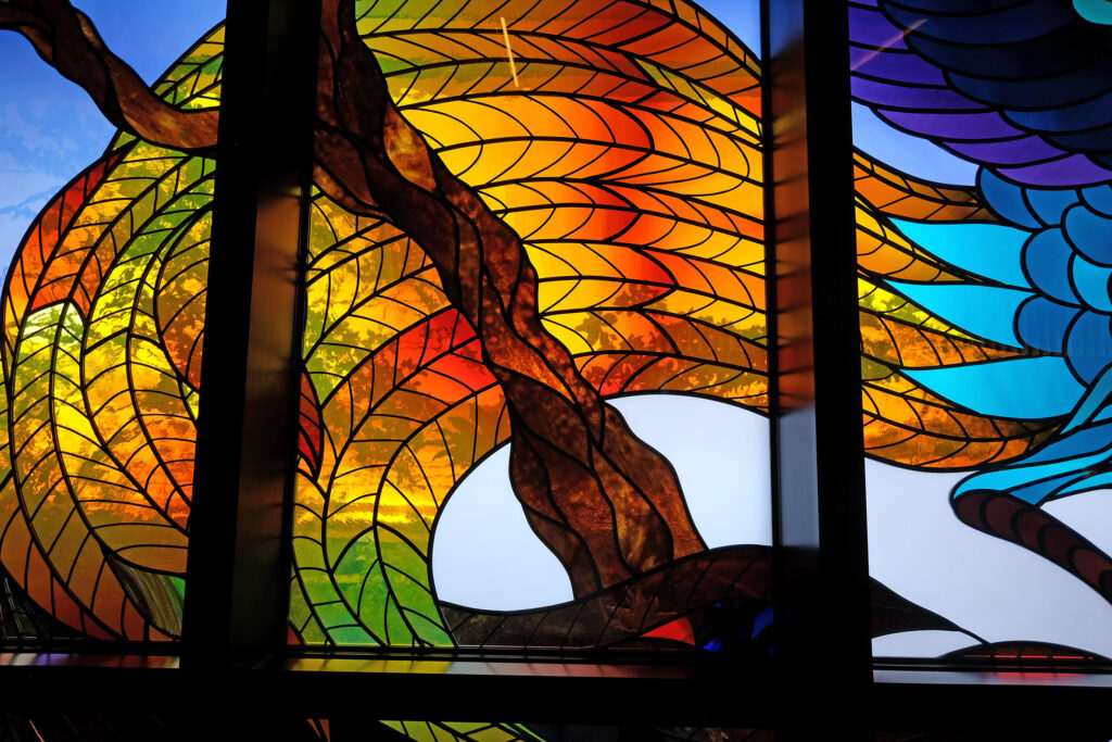 ハンドメイド 色鮮やか はろ ランプ ステンドグラス 美しいデザイン 